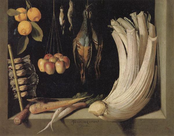 Juan Sanchez-Cotan Still Life with Game,Vegetables,and Fruit France oil painting art